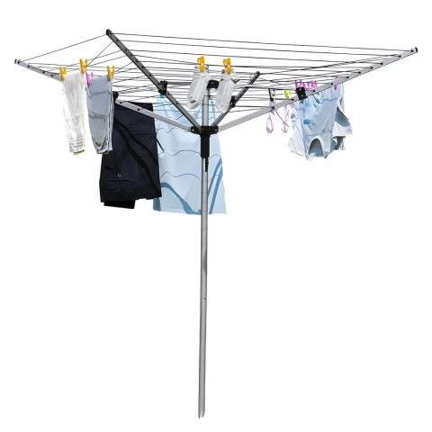 Suszarka ogrodowa na pranie 60 m powierzchni suszenia świder do montażu + pokrowiec gratis ModernHome