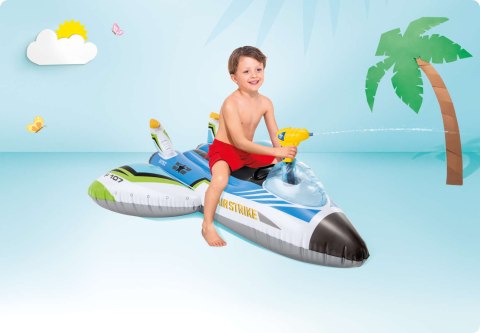 Samolot dmuchany z pistoletem na wodę INTEX 57536 niebieski