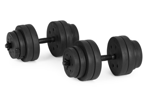 Hantle regulowane 2x15 kg zestaw do ćwiczeń 30 kg