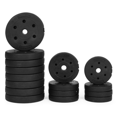 Hantle regulowane 2x15 kg zestaw do ćwiczeń 30 kg