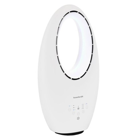 Nowoczesny wentylator stojący bezłopatkowy podłogowy 60W 3 tryby pracy pilot timer podświetlenie LED Nowoczesny wentylator stojący bezłopatkowy podłogowy 60W 3 tryby pracy pilot timer podświetlenie LED