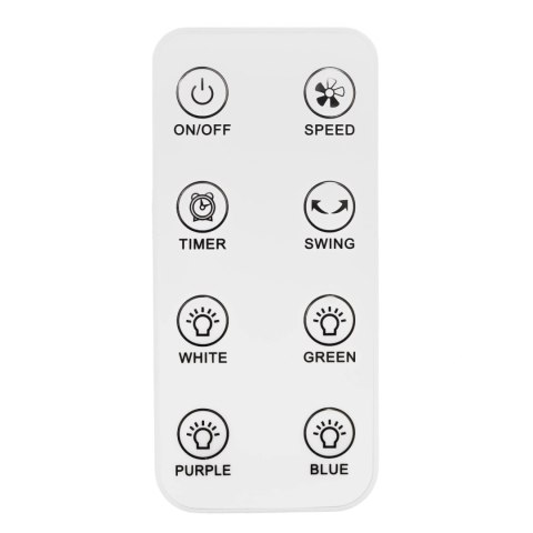 Nowoczesny wentylator stojący bezłopatkowy podłogowy 60W 3 tryby pracy pilot timer podświetlenie LED Nowoczesny wentylator stojący bezłopatkowy podłogowy 60W 3 tryby pracy pilot timer podświetlenie LED