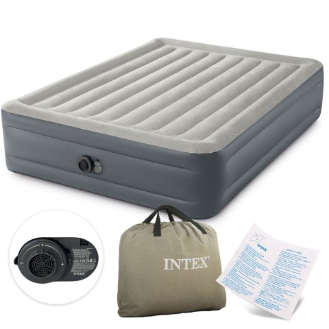 Duży dmuchany materac 203x152 cm z wbudowaną pompką INTEX 64126ND Duży dmuchany materac 203x152 cm z wbudowaną pompką INTEX 64126ND