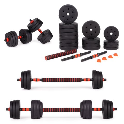Hantle regulowane 2x20 kg sztanga zestaw 40 kg gryf Hantle regulowane 2x20 kg sztanga zestaw 40 kg gryf