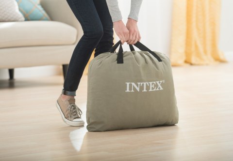 Materac łóżko do spania dwuosobowy z pompką automatyczną 203x152 cm INTEX 64418ND Materac łóżko do spania dwuosobowy z pompką automatyczną 203x152 cm INTEX 64418ND