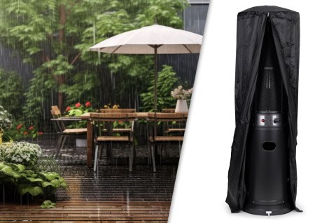 Ogrzewacz parasol gazowy grzejnik 11 kW szklany na ogród patio reduktor wąż pokrowiec MultiGarden Ogrzewacz parasol gazowy grzejnik 11 kW szklany na ogród patio reduktor wąż pokrowiec MultiGarden